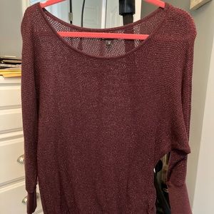 Purple express sweater